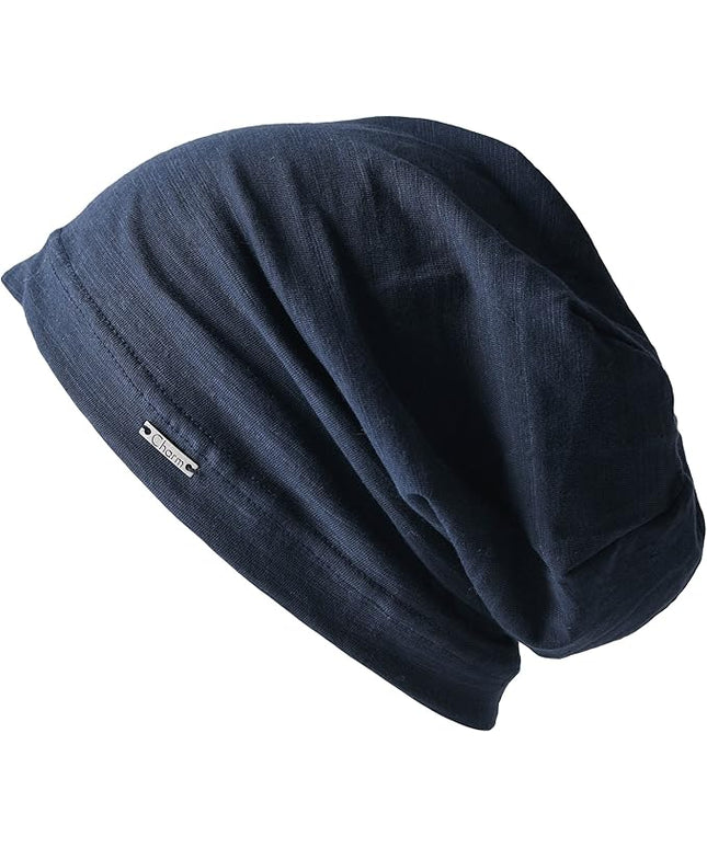 CHARM Cotton Summer Beanie for Men & Women - Slouchy Lightweight Chemo Headwear for Women, Hipster Fashion Slouchy Hat
