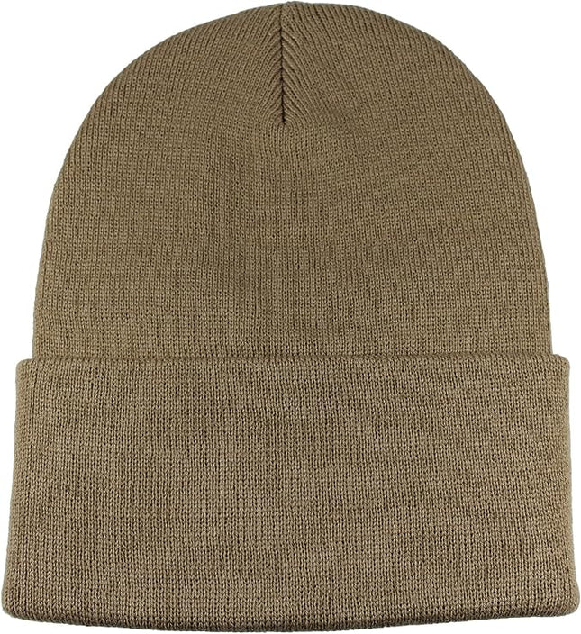 Gelante Unisex Beanie Cap Knitted Warm Solid Color and Multi-Color Multi-Packs