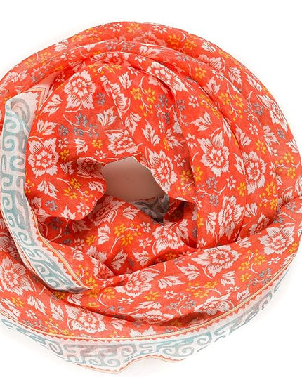 MELIFLUOS DESIGNED IN SPAIN Scarf for Women Lightweight Paisley Fashion for Summer Fall Scarves Shawl Wrap