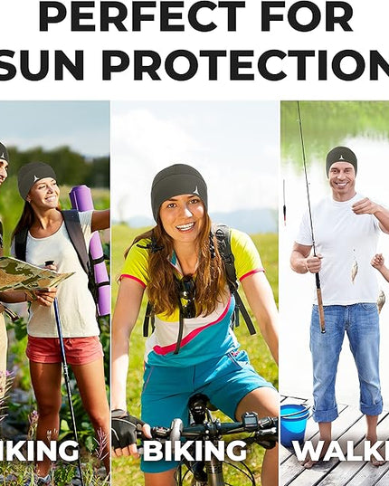 Helmet Liner Sweat Wicking Skull Cap Beanie. Ultimate Performance Moisture Wicking. Fits Under Helmets
