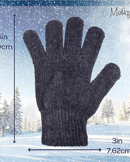 Motique Accessories Chenille Gloves Women Winter Magic Warm Gloves