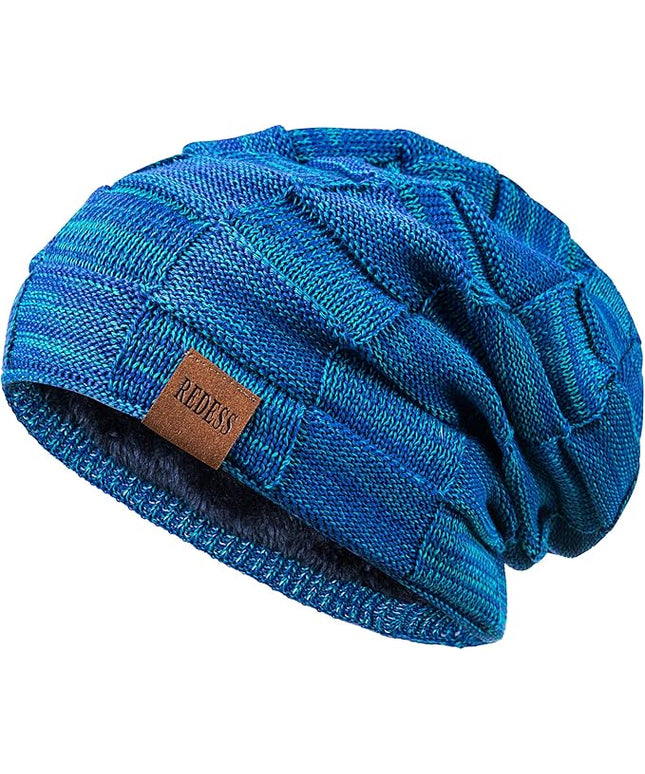 REDESS Beanie Hat for Men and Women Winter Warm Hats Knit Slouchy Thick Skull Cap