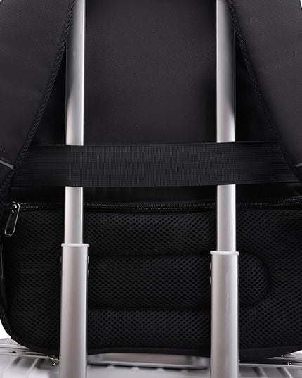 Laptop Backpack for Business Travel Water Resistant with USB Charging Port Lightweight Durable Large bag for Men and Women Fits 15.6 Inch Laptop Black