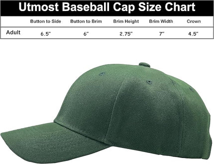 Utmost Structured Baseball Cap with Adjustable Closure - Performance Hat for Outdoor Activities