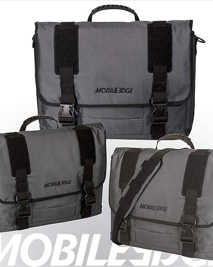 Mobile Edge Laptop Messenger Bag for Men and Women, Fits Up To 17.3 Inch Laptops, Graphite, MEGME