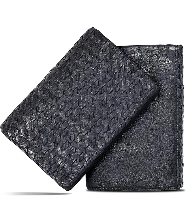 Real Leather Women Wallet Leather with RFID Blocking -Trifold Card Holder Designer Ladies Clutch with ID Window Wallets