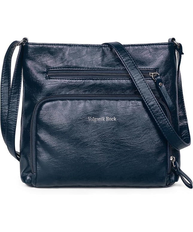 Crossbody Purses for Women Soft Vegan Leather Cross Body Handbag Lightweight Medium Shoulder Purse Travel Casual Bag