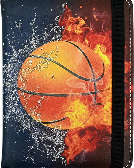 Basketball Passport Holder for Women and Men PU Leather Passport Cover for Travel