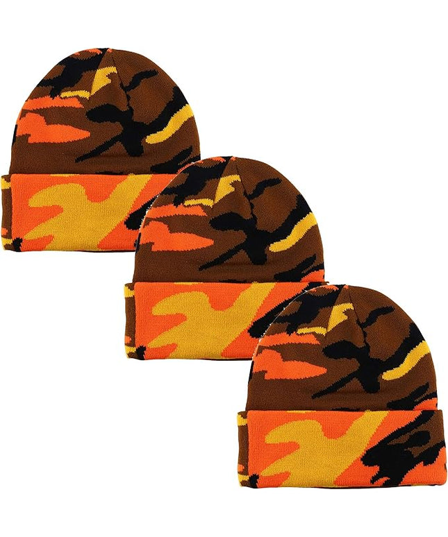 Gelante Unisex Beanie Cap Knitted Warm Solid Color
