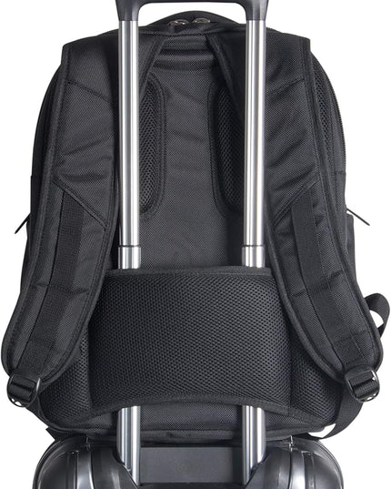 Kenneth Cole Reaction ProTec Travel Business Backpack 17" Laptop Computer TSA Checkpoint-Friendly Bookbag With USB Port, Black