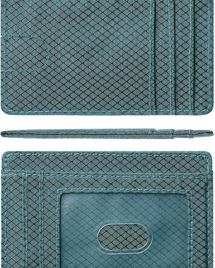 Artpaxy Slim Wallet for Men & Women, Minimalist Front Pocket Card Holder for Travel, RFID Blocking, Water Resistant Nylon Wallet for ID & Cash & Credit Card