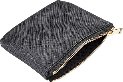 Chelmon Vegan Leather Coin Purse Pouch Change Purse With Zipper For Men Women