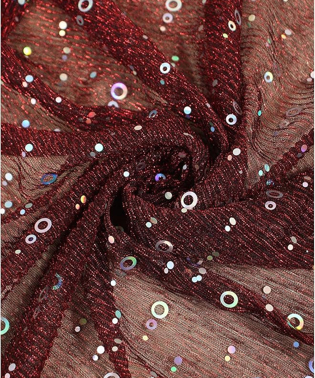 Floerns Women's Sequin Bandana Square Scarf Silk Scarves Mesh Shawl and Wrap for Evening Dresses