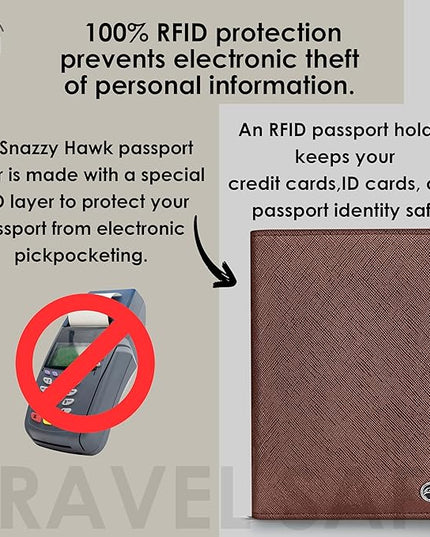 2 Passport Holder - Travel Essentials, RFID Blocking Wallet Credit Card Organiser, Plain Accessories Slim Cover For Men & Women | Travel Essentials, RFID Blocking, Wallet, Accessories, Slim Cover