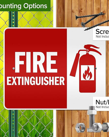 Fire Extinguisher Graphic Sign, 24x30 Inches, 3M EGP Reflective .080 Aluminum, Fade Resistant, Made in USA by My Sign Center