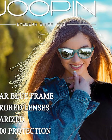 Joopin Square Sunglasses Polarized UV Protection Trendy Designer Sun Glasses Men Women