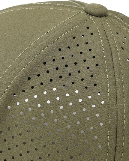 VOBOOM Men Quick Dry Baseball Cap Laser Cut Mesh Ball Curved Brim Snapback Hat