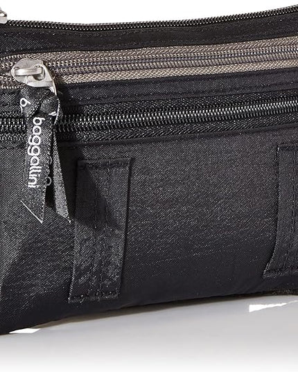 Baggallini Anti-theft RFID Currency Organizer 8"x4.25" Travel Accessory Passport Holder Money Belt Wallet w/Card Slots