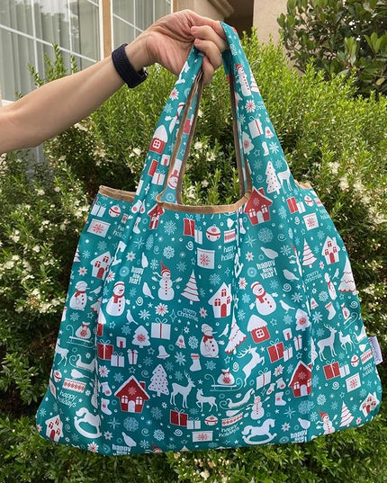 allydrew Large Foldable Tote Nylon Reusable Grocery Bags