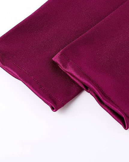 BABEYOND Long Opera Party 20s Satin Gloves Stretchy Adult Size Elbow Length