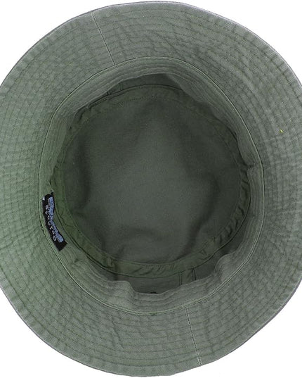 Gelante Solid Color 100% Cotton Bucket Hat for Women and Men Packable Travel Summer Beach Hat