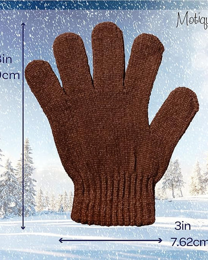 Motique Accessories Chenille Gloves Women Winter Magic Warm Gloves