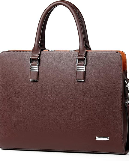 FSD.WG]Business Bag Leather Briefcase Shoulder Laptop Business Bag for Men