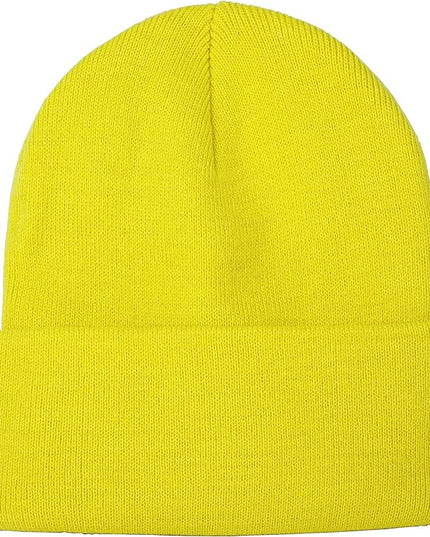 Gelante Unisex Beanie Cap Knitted Warm Solid Color and Multi-Color Multi-Packs