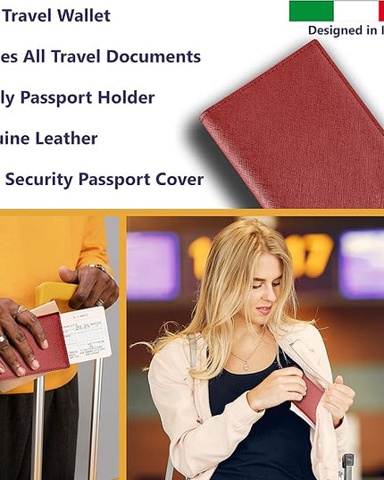 2 Passport Holder - Travel Essentials, RFID Blocking Wallet Credit Card Organiser, Plain Accessories Slim Cover For Men & Women | Travel Essentials, RFID Blocking, Wallet, Accessories, Slim Cover