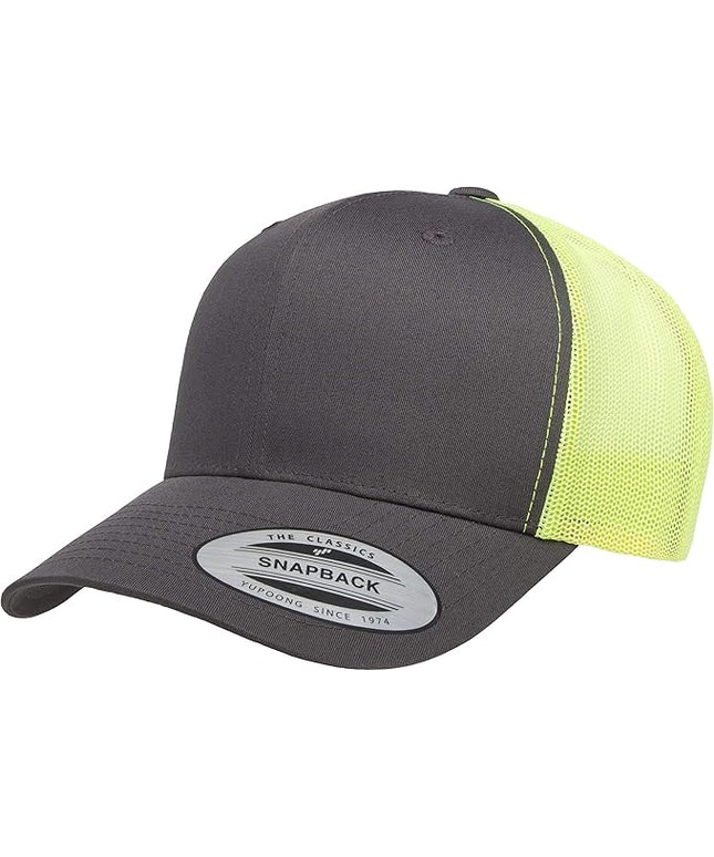 Yupoong Classic Premium Mesh 6 Panel Retro Trucker Cap | Mid Profile Snapback | OSFA | Bulk Pack Available