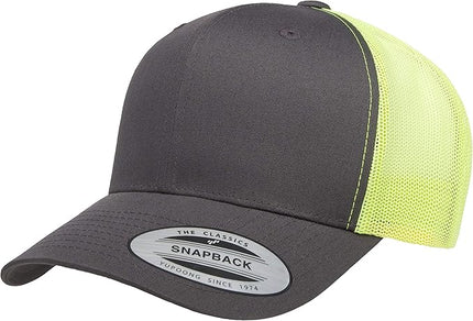 Yupoong Classic Premium Mesh 6 Panel Retro Trucker Cap | Mid Profile Snapback | OSFA | Bulk Pack Available