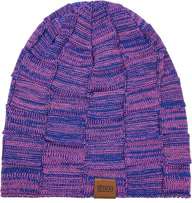 REDESS Beanie Hat for Men and Women Winter Warm Hats Knit Slouchy Thick Skull Cap