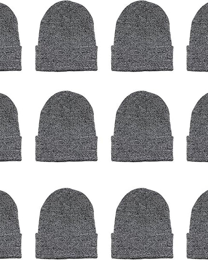 Gelante Unisex Beanie Cap Knitted Warm Solid Color and Multi-Color Multi-Packs