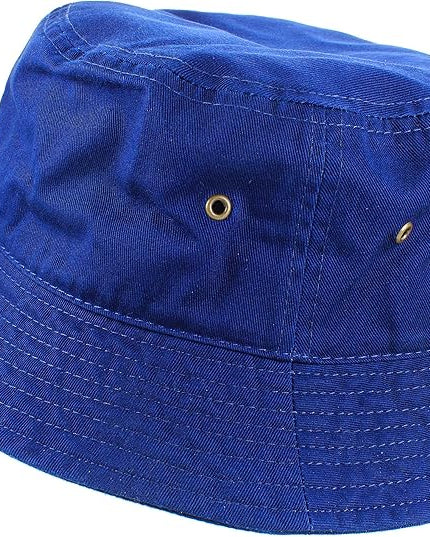 Gelante Solid Color 100% Cotton Bucket Hat for Women and Men Packable Travel Summer Beach Hat