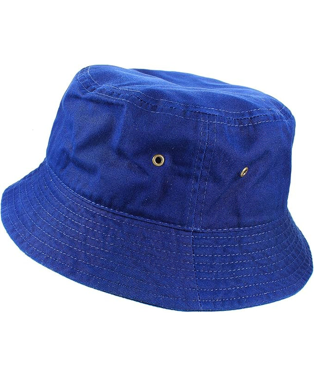 Gelante Solid Color 100% Cotton Bucket Hat for Women and Men Packable Travel Summer Beach Hat
