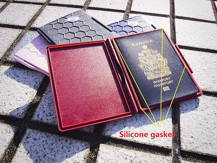 Water Resistant Passport Case, Thin and Strong Cover for Travel and Daily Protection (GRAY)