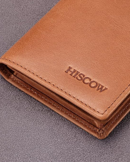 Leather Business Card Case Holder for Men & Women, Italian Calfskin