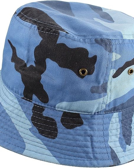 Gelante Solid Color 100% Cotton Bucket Hat for Women and Men Packable Travel Summer Beach Hat