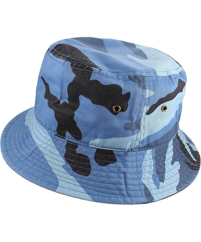 Gelante Solid Color 100% Cotton Bucket Hat for Women and Men Packable Travel Summer Beach Hat