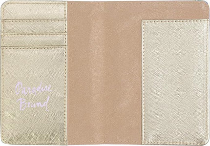 Lilly Pulitzer Vegan Leather Passport Holder, Cute Passport Cover, Travel Wallet with Credit Card Slots, Swizzle In