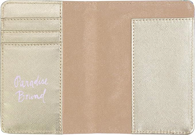 Lilly Pulitzer Vegan Leather Passport Holder, Cute Passport Cover, Travel Wallet with Credit Card Slots, Swizzle In