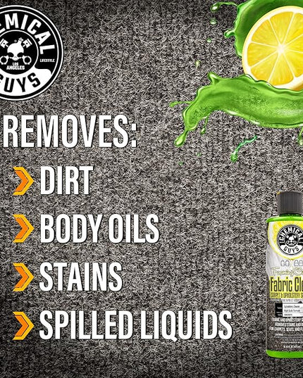 Chemical Guys CWS203 Foaming Citrus Fabric Clean Carpet & Upholstery Cleaner (Car Carpets, Seats & Floor Mats), Safe for Cars, Home, Office, & More, 128 fl oz (1 Gallon), Citrus Scent