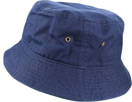 Gelante Solid Color 100% Cotton Bucket Hat for Women and Men Packable Travel Summer Beach Hat