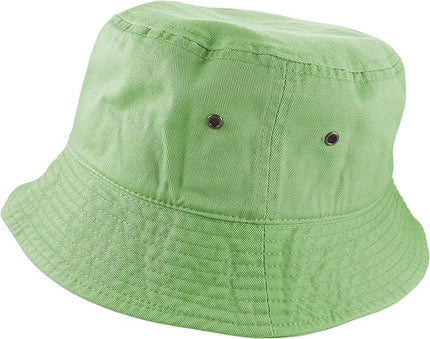 Gelante Solid Color 100% Cotton Bucket Hat for Women and Men Packable Travel Summer Beach Hat