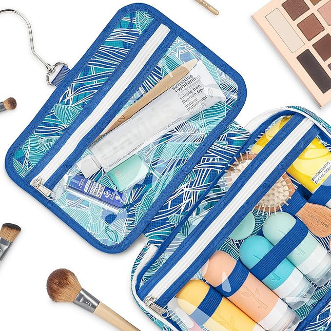 Eco Sun Hanging Travel Toiletry Bag — Designed in Hawaii — Water-resistant Travel Organizer for Bathroom Accessories