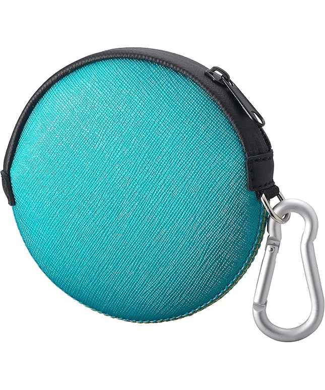OneJoy Mini Round Coin Purse with Clip on, Lightweight Waterproof Zipper Pouch for Earbuds, Keys, Coins, Compact Travel Storage Case for Women & Men, Xmas Gift [ Bright Blue ]