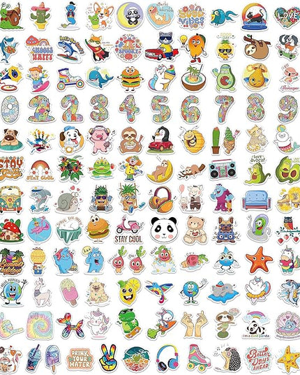300 PCS Cute Stickers for Kids – Waterproof Vinyl Stickers for Water Bottles, Laptops & Scrapbooks | Fun School Supplies, Classroom Rewards & Teacher Prizes, Sticker Pack for Girls & Teens