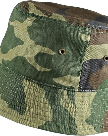 Gelante Solid Color 100% Cotton Bucket Hat for Women and Men Packable Travel Summer Beach Hat
