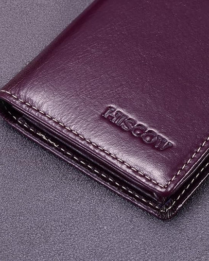 Leather Business Card Case Holder for Men & Women, Italian Calfskin