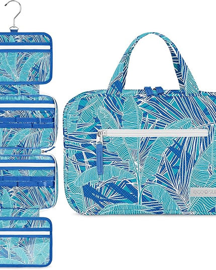 Eco Sun Hanging Travel Toiletry Bag — Designed in Hawaii — Water-resistant Travel Organizer for Bathroom Accessories